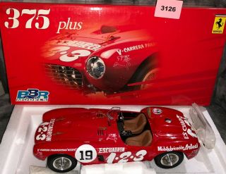 Bbr Models 1:18 1954 Ferrari 375 Plus V 19 Carrera Panamericana (3126)