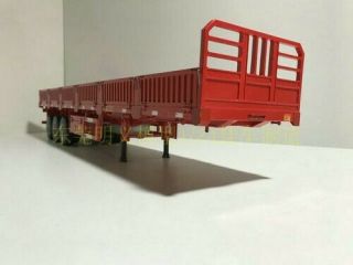 1:24 MINGYI semi - trailer trailer Flatbed truck model 54cm 3