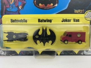 ERTL Batman Die Cast Micro Machines 1989 Batmobile Batwing Joker Van 2