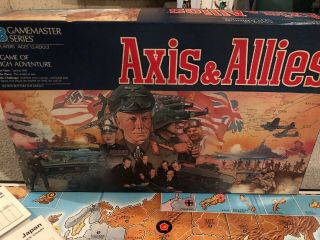 Vintage Axis & Allies Board Game Milton Bradley 1987 Complete