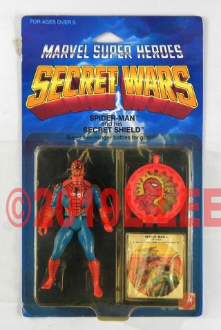 Mattel 1984 Marvel Heroes Secret Wars Spider - Man Moc Rare