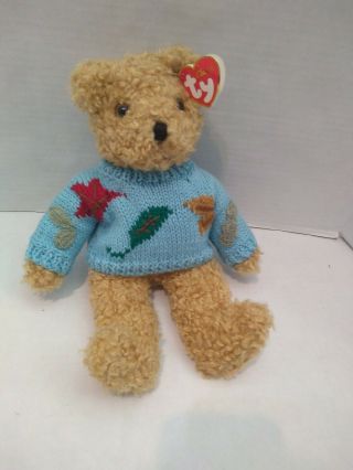 Ty Classic Bear 1992 Vintage Baby Curly America The Autumn Sweater