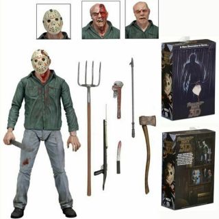 Neca 7 Inch Friday The 13th Part 3 3d Version Jason Voorhees Action Figure