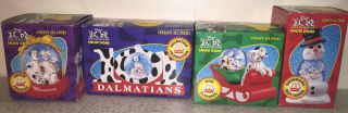 1996 Mcdonalds Disneys 101 Dalmations Full Set Of All Four Snow Domes Nrfp Mip