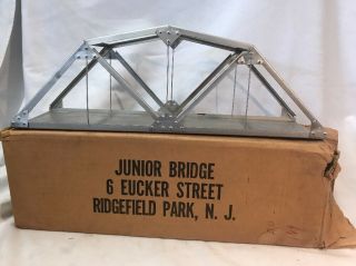Junior Bridge Company Vintage Metal Trestle Railroad Bridge O Gauge 18 "