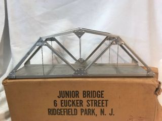 Junior Bridge Company Vintage Metal Trestle Railroad Bridge O Gauge 18 