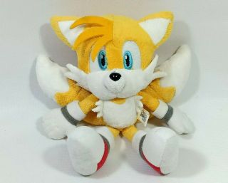 Rare Sanei Sonic Tails Plush Doll Stuffed Toy The Hedgehog Sega Japan 8 "