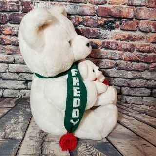 Vtg Freddy Teddy W/ Tags Russ Berrie Frederick & Nelson White Plush Baby Bear