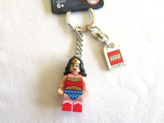 Lego Dc Wonder Woman Minifigure Key Chain Ring Bag Or Backpack Charm Nwt 853433