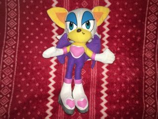 Toy Network 12” Rouge The Bat Sonic X Hedgehog Sonic Plush Sega Toy 2006 Arcade