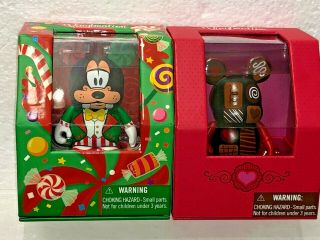 Disney 3 " Vinylmation - Holiday Series - Valentine Chocolate & Holiday Goofy