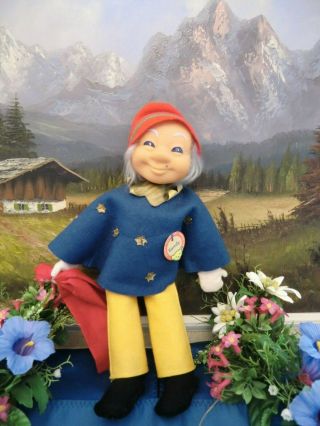 Steiff 8729.  70 Mr.  Sandman Doll Sandy Toy 29 cm Button Flag Chesttag VGC 1965 - 67 3