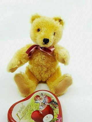 Steiff Goldblond Teddy Bear 5325,  01 25 Cm W.  Button Vintage Antique Toy