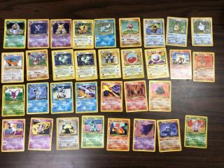 33 Vintage Pokemon Cards Holographic 1st Edition