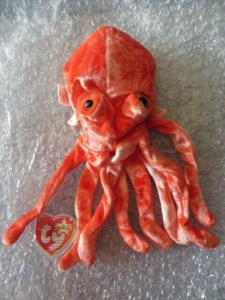 Ty Beanie Babies 6 Inches Wiggly The Octopus 2000