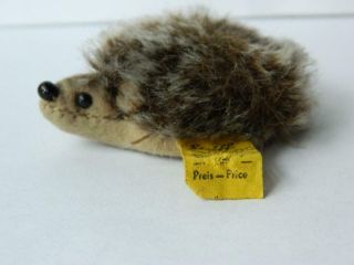 Steiff Vintage 1966/7 Miniature Mohair Joggi Hedgehog Id No.  2306,  00 Rare