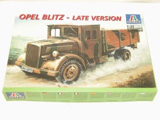 1/35 Italeri Opel Blitz Truck Late Version Ww2 Plastic Scale Model Kit Complete