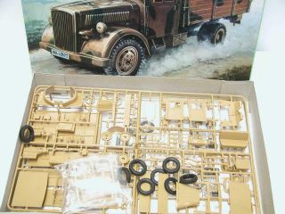 1/35 Italeri Opel Blitz Truck Late Version WW2 Plastic Scale Model Kit Complete 2