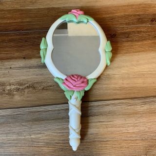 Rare Vintage Beauty And The Beast Talking Mirror - 90’s Toy Missing Back