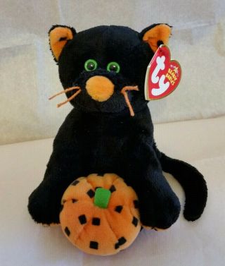 Ty - Superstition The Black Cat (5 Inch) - With Tag Protector Halloween