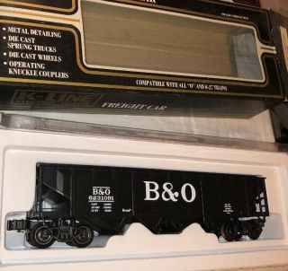 K Line O Die - Cast K623 - 1091 B&o Baltimore & Ohio Hopper Car