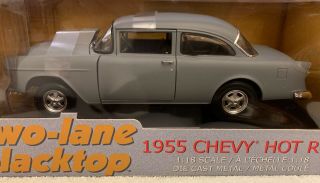 1955 Chevy Hot Rod - Two Lane Blacktop,  Ertl,  1/18 Scale,  Very Rare,  Nib,  36685.