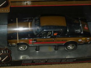1/18 Highway 61 1966 Plymouth Cuda Hemi Under Glass Bob Riggle Dcp Hurst 2