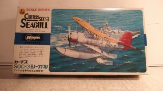 Vintage Hasegawa 1/72 Scale Curtiss Soc - 3 Seagull Plastic Model Kit