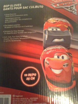 Disney Pixar Car Bop gloves 10 inch inflatable set of 2 3