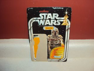 Star Wars Vintage Boba Fett 21 Back Cardback Kenner Usa Card 1979 Rare Loose
