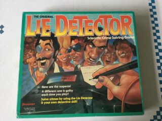 Vintage “lie Detector” Board Game By Pressman Scientific.  1987