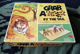 Vtg 1975 Cadaco Grab A Tiger By The Tail Board Game - Complete
