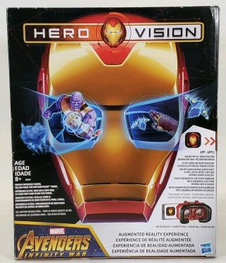 Hasbro Marvel Avengers Infinity War Hero Vision Iron Man Ar Vr Game Helmet