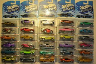 Hot Wheels Cool Classics Set - Complete All (30) Vehicles - First Release - 2013