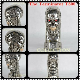 The Terminator T800 1/1 Resin Bust Statue T2 Head Sculpt Model Eyes Can Shine