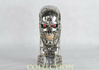 The Terminator T800 1/1 Resin Bust Statue T2 Head Sculpt Model Eyes can shine 2