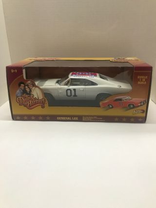 The Dukes Of Hazzard 1969 Dodge Charger General Lee Johnny Lightning 1:18 White
