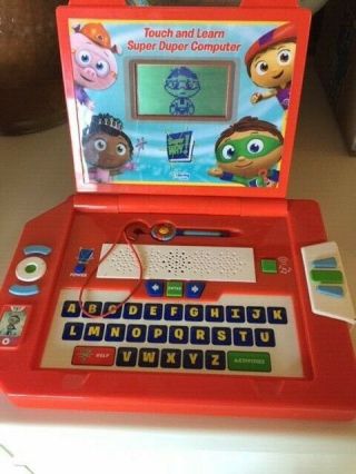Superwhy Duper Computer Touch And Learn Laptop Toy Why Wyatt