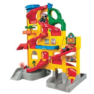 Fisher Price Little People Wheelies Stand And Play Rampway City Ramp Race Track
