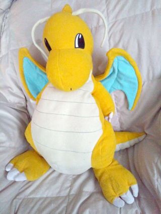Jumbo 27 " Dragonite Pillow Plush Vintage 2000 Pokemon - Rare