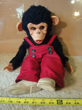Vintage Rushton Stuffed,  Zippy Monkey.  Plush Animal Doll.