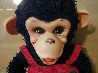 Vintage Rushton stuffed,  Zippy monkey.  Plush animal doll. 3