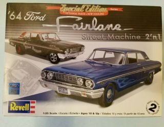 Revell Special Edition 64 Ford Fairlane Street Machine 1/25 Kit 2076 Opened