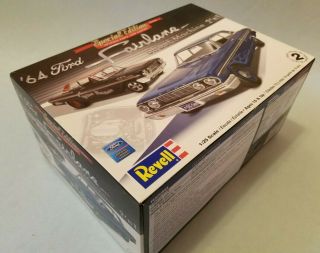 Revell Special Edition 64 Ford Fairlane Street Machine 1/25 Kit 2076 Opened 2