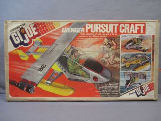 Gi Joe Adventure Team Avenger Pursuit Craft Complete W/ Box 1976 Vintage
