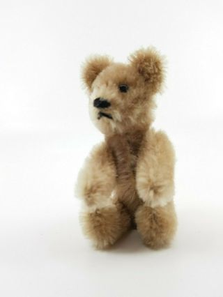 Schuco Blond Mascot Teddy Bear 1950ies Vintage Antique Miniature 3.  5 "