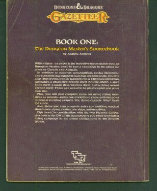 Dungeons And Dragons Gazetteer Book One Master ' s Sourcebook 1037 2