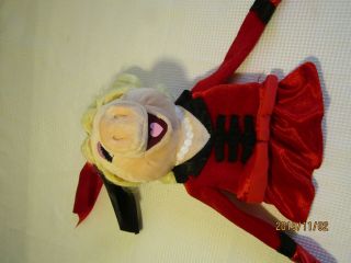 Disney Miss Piggy Hand Puppet By Madame Alexander Red Dress Plush Muppet 68360 Q 3