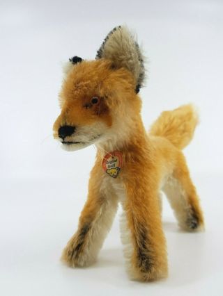 Steiff Fox Xorry Mohair 1318,  00 17cm W.  Chesttag Vgc Vintage Antique Toy 1965 - 67