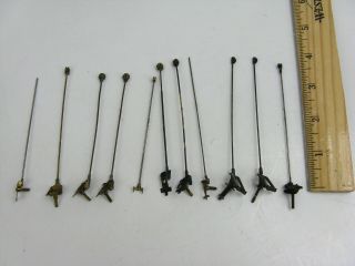 Group Of Metal O - Scale Trolley Poles For Restoration